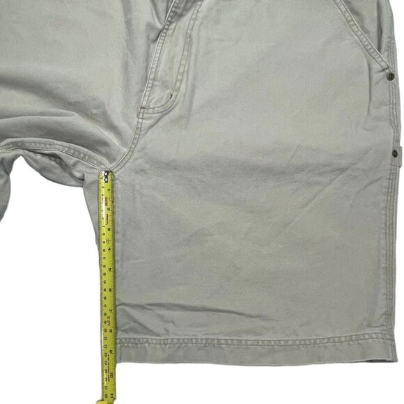 TIMBERLAND PRO SERIES Heavy Duty Cargo Shorts‎ Men's 42 Tan Cotton Twill *FLAW* - Picture 12 of 14